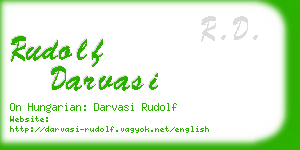 rudolf darvasi business card